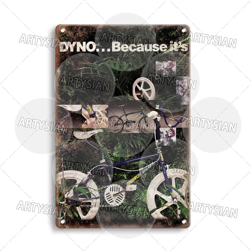 Vintage BMX Bike Metal Sign Bicycle Motocross Plaque Racing ACS TUF Pedals Procraft Kuwahara Raleigh Mongoose Dyno Diamond Back