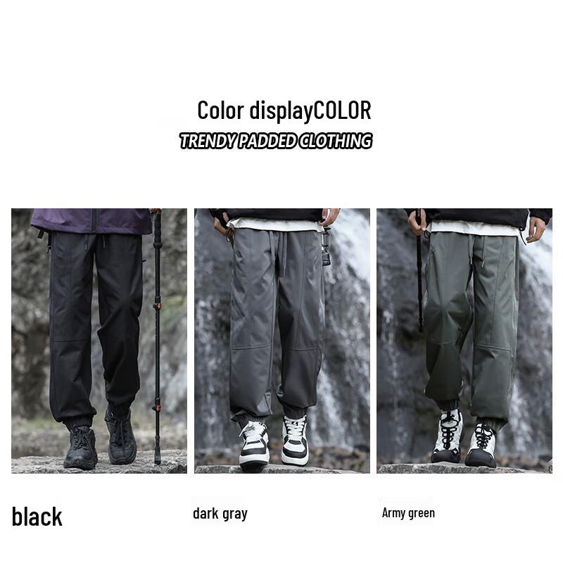 JEANSWEST Men's Loose Fit Outdoor Cargo Jogger Pants