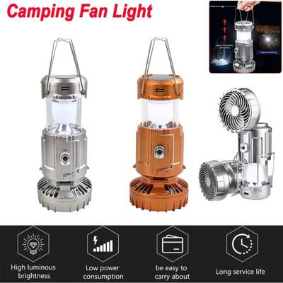 Güneş Enerjili Elektrikli Fan Lamba 2'si 1 Arada Güneş Paneli Şarjlı Fan Kamp Işıkları Açık Hava Taşınabilir Alet Yürüyüş Balıkçılık Barbeküler İçin