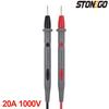 Universal Digital Multimeter Probe Tester with Needle Tip 20A Test Lead Cable 1 Pair Professional Measuring Tool