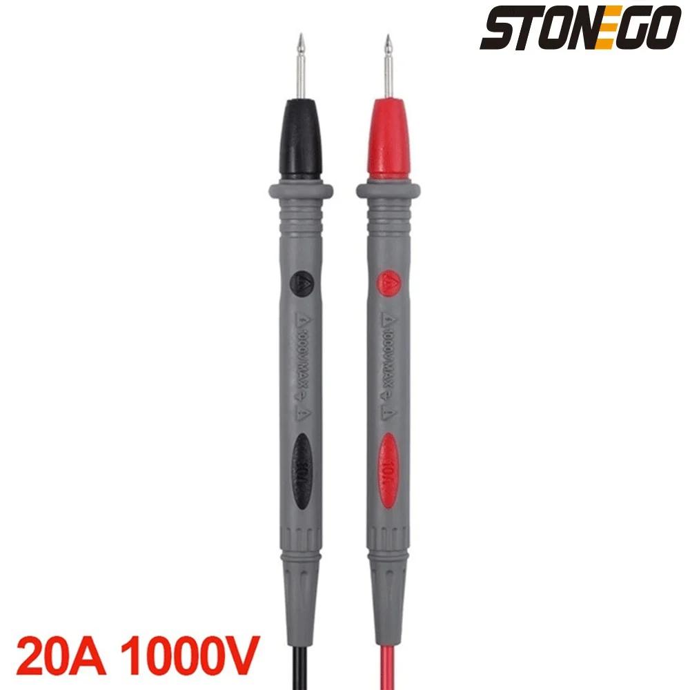 Universal Digital Multimeter Probe Tester with Needle Tip 20A Test Lead Cable 1 Pair Professional Measuring Tool