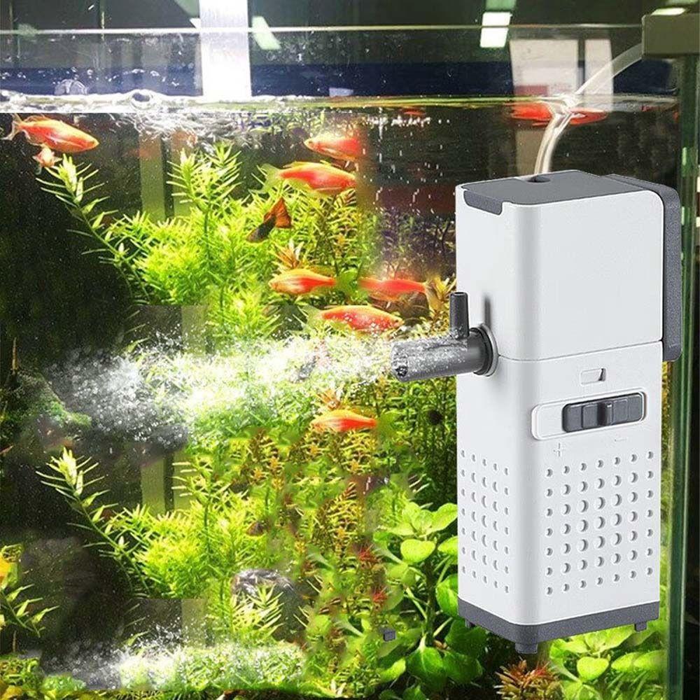 3-in-1 System Fish Tank Submersible Filter Strong Power Water Purification Pump  Feces Separation