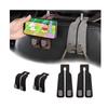 Mirhua Car Seat Double Hook Set of 2 Selected Leather Metal Car Storage Heavy Duty Car Accessories Leather (Black 2pcs)