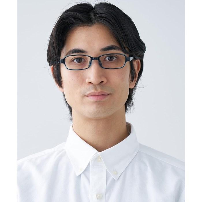 [Zoff] +1.50 Square Lightweight Reading Glasses (Blue)