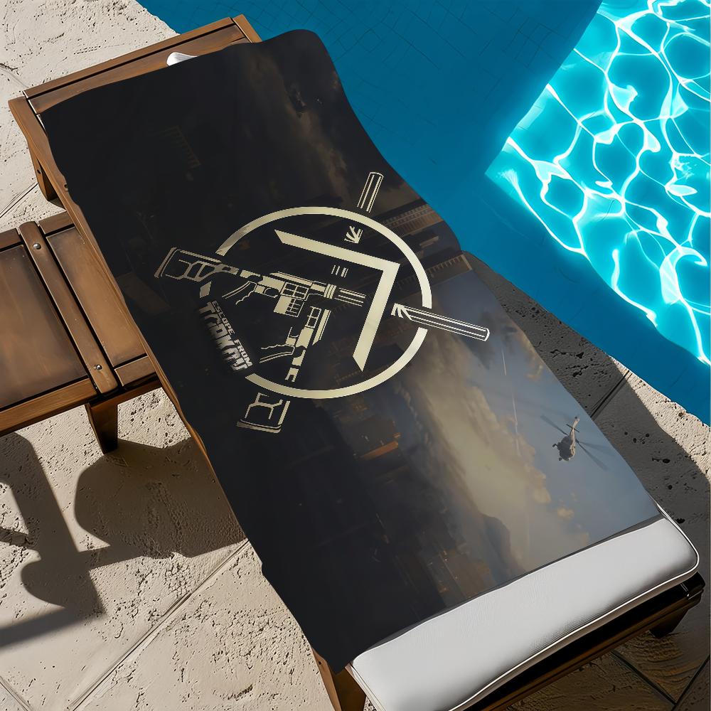 E-escape from game T-tarkov Towel Gift For Travel Gym Sauna Travel Spa Shower Camping Quick Dry Sports Beach Towels Soft Pool