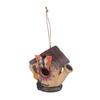 Wild Bird Nest Craft Decors Hanging Bird House For Outdoor Garden Yard Patios Decoration Weather Proof Bird Shelter