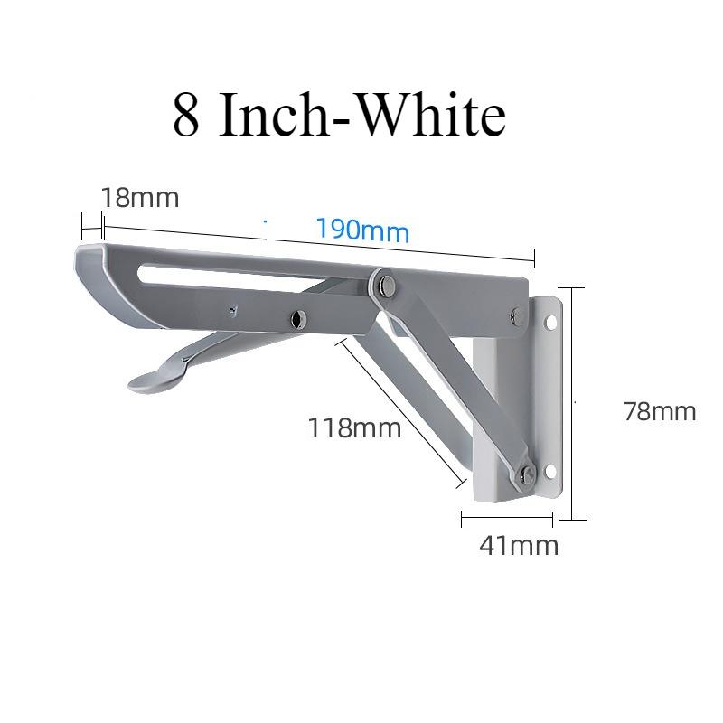2pcs 8/10/12/14/16/18 Inch Folding Angle Bracket Triangle Shelf Heavy Support Adjustable Wall Mounted Bench