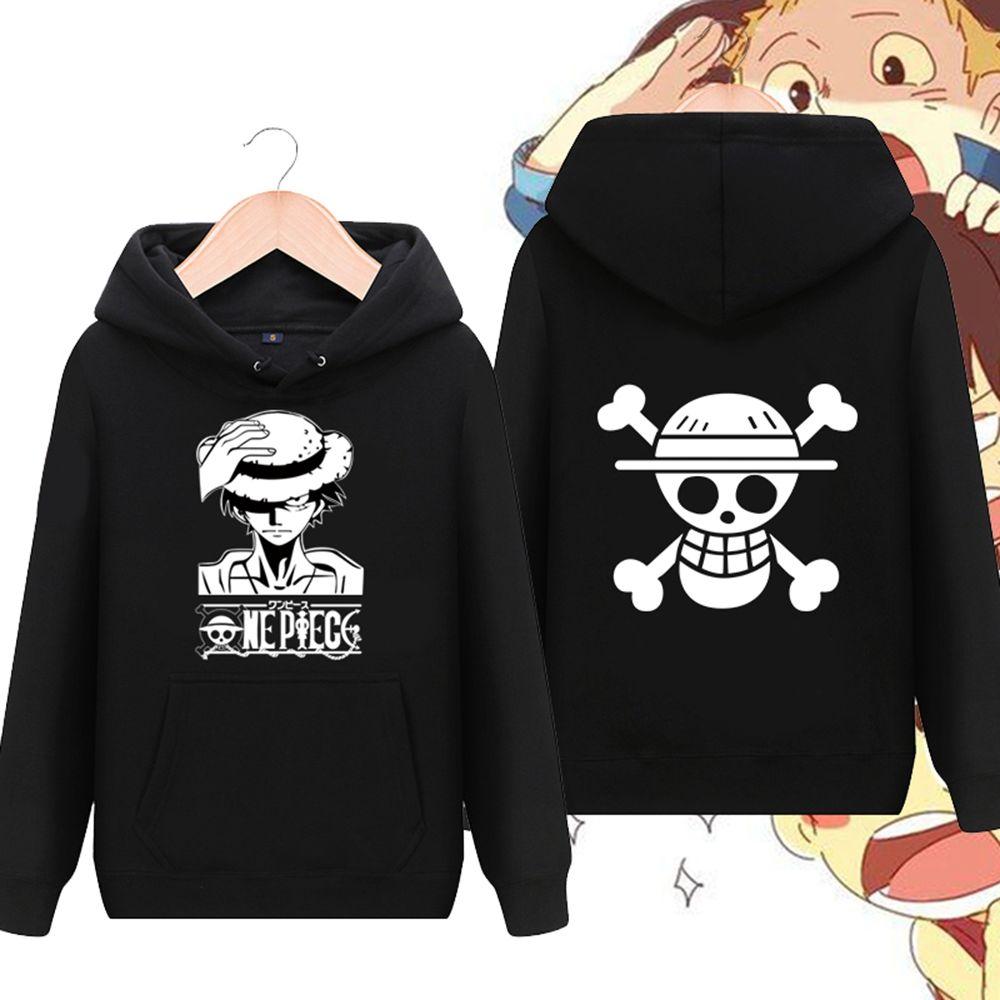Miniso ONE PIECE Fashion New Hooded Sweater Men Autumn and Winter Luffy Animation Surrounding Trends Student Youth Clothes