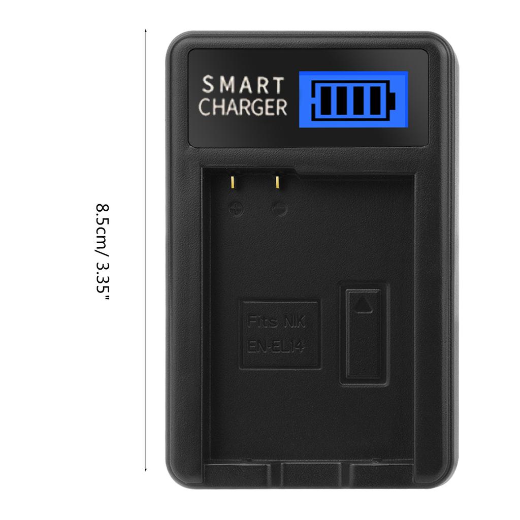 LCD USB EN-EL14 Replacement Charger for Coolpix P7000 P7100 D3200 D3300 D5100 D5200 P7700 P7800 D3100 Cameras Batteries