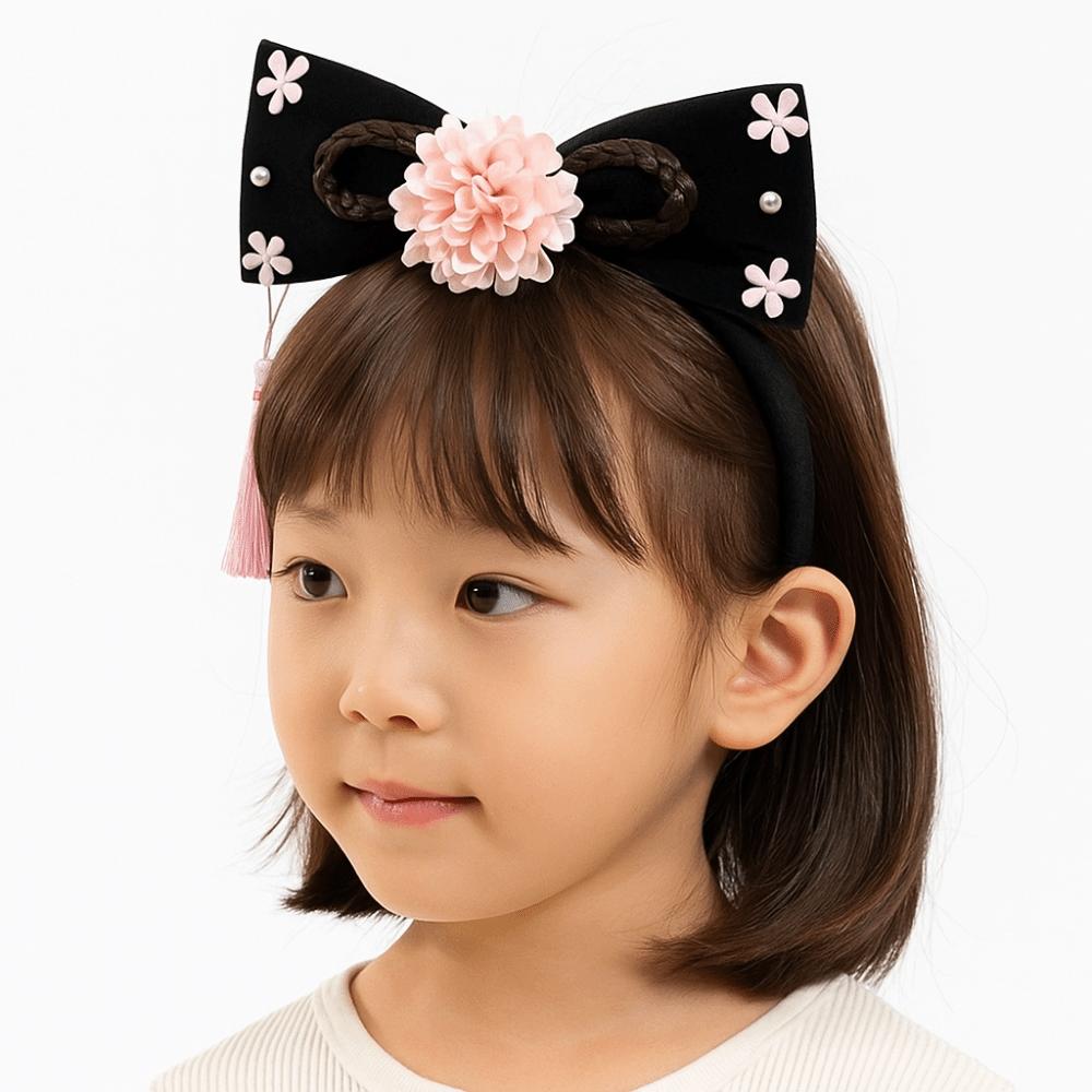 Pearl Hanfu Hair Hoop Rhinestone Chinese Style Headband Classical Ancient Style Headwear  Girl