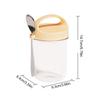 430Ml New Breakfast Cups Oatmeal Cereal Nut Yogurt Salad Cup Leakproof Glass Oats Container With Lid Spoon Food Storage Box
