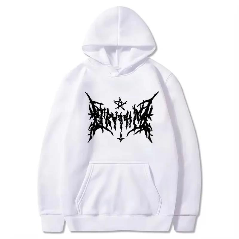 Fashion Women's Long Sleeves Hoodies Women Streetwear Gothic Winter Y2k Hooded Sweatshirt Casual Loose Woman Clothes Punk Tops