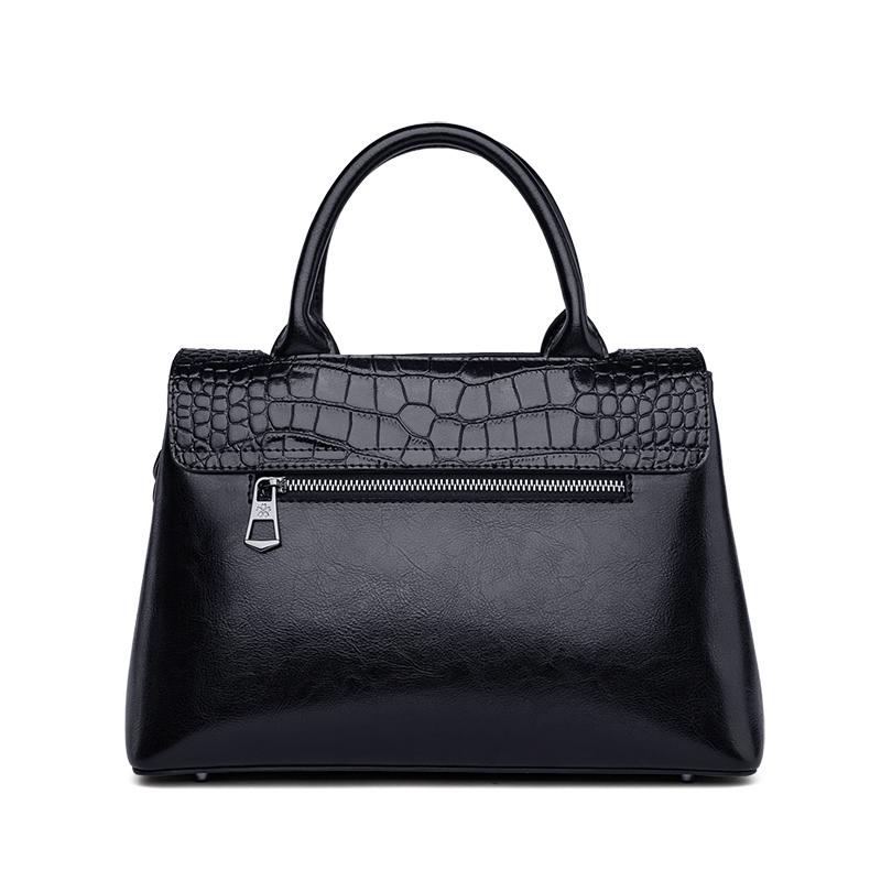 Genuine leather shoulder bags for ladies test pattern light color women's roomy commuting handbags