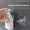 Multifunctional Adhesive Circle Hook for Wall - No Drill - Bathroom/Kitchen Storage Rack