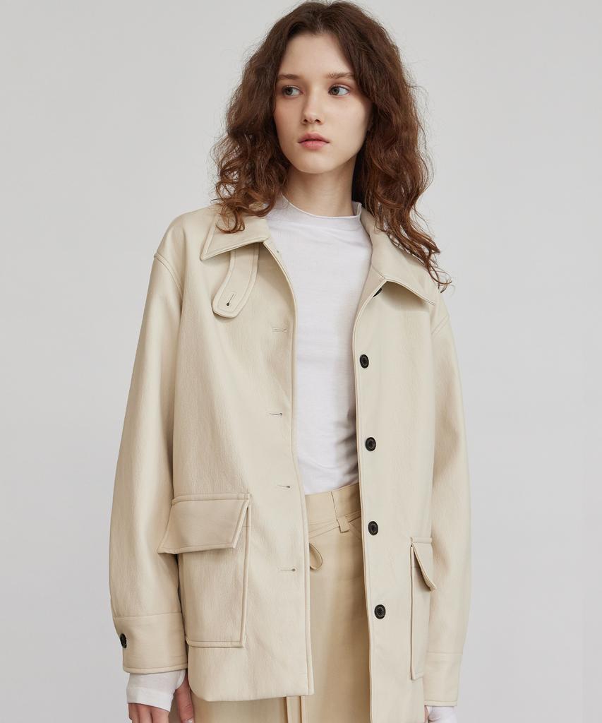 Itov Seoul Leather Buckle Jacket Iv