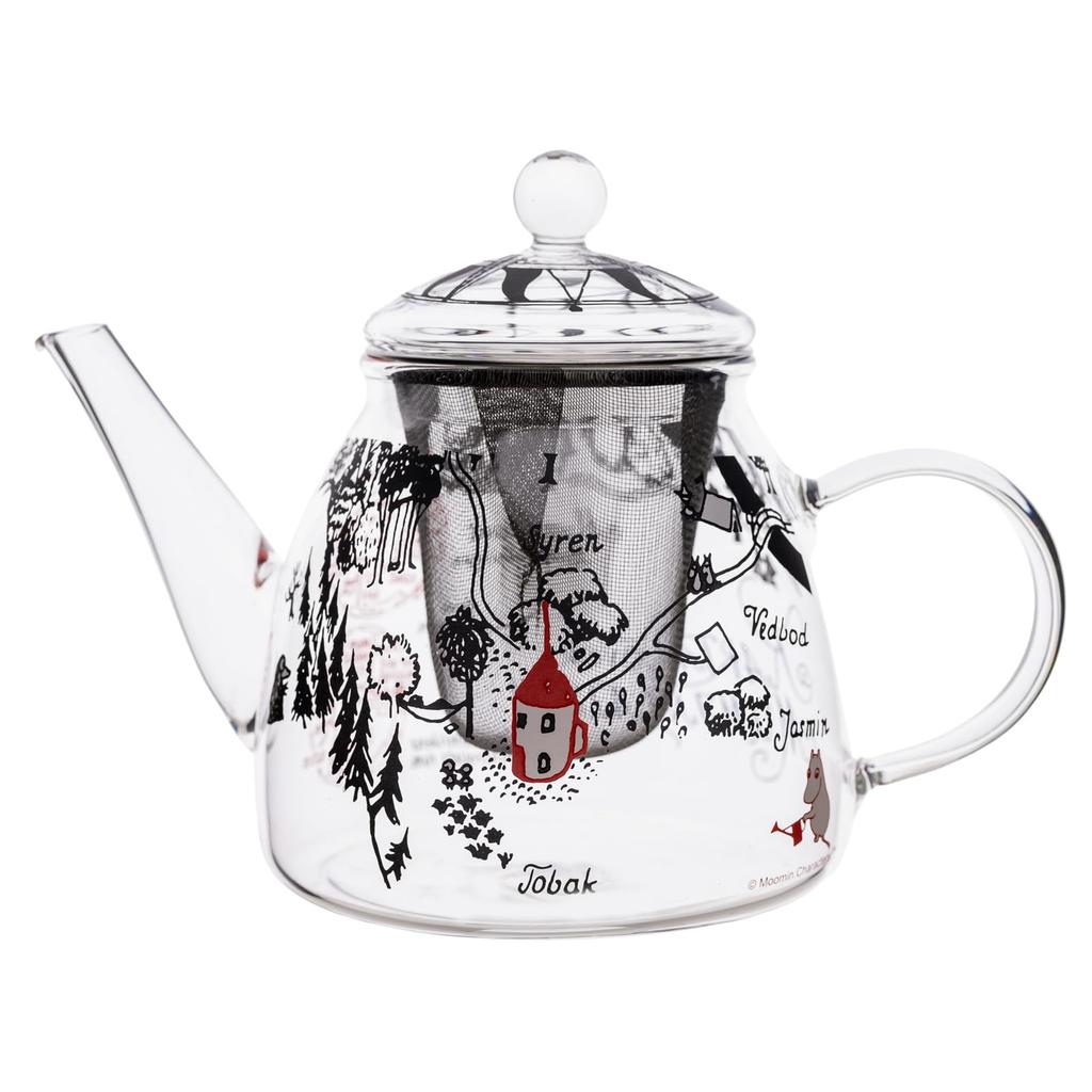 Takasaka International Japan MOOMIN Pot Karuta Clear x Heat-Resistant MM-G14-002 17.5 11.5cm