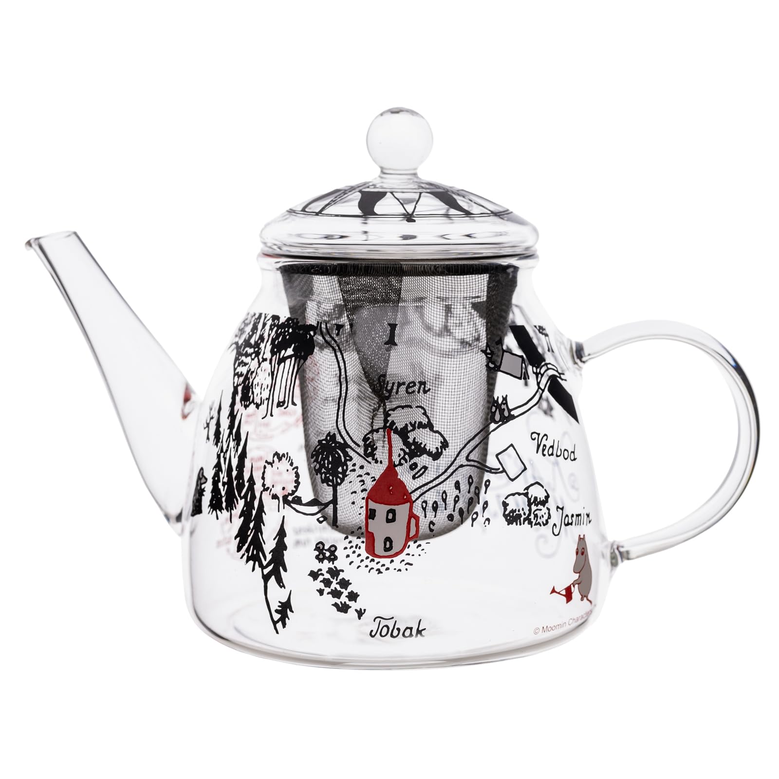 

Takasaka International Japan MOOMIN Pot Karuta Clear x Heat-Resistant MM-G14-002 17.5 11.5cm