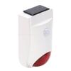 Solar Infrared Sound Light Alarm Custom Voice Input 110dB Waterproofing Wireless Motion Sensor Siren for Home Security
