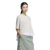 Adidas LUX CA Layered Short Sleeve Wonder Women's T-Shirt, WU734, Alumina/White (KA1019)