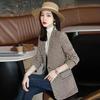 Bird Plaid Blazer Jackets Suit Autumn Fashion Jacket for Women Korean Slim Fit Blazers Suits