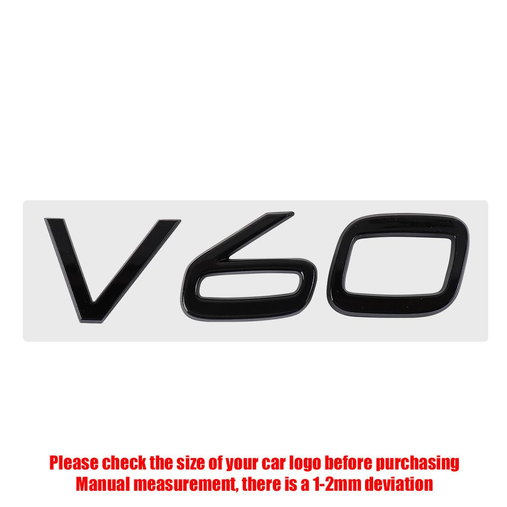 3D ABS Samolepka s emblémem zadních písmen pro auto Volvo V50 V60 V90 Dekorativní doplňky pro auto