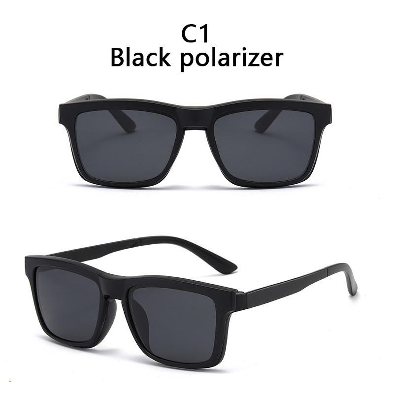 Magnetic Clip On Sunglasses Men Women 2 In 1 TR90 Optical Prescription Eyewear Frames Eyeglasses