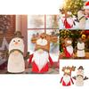 Adorable Plush Christmas Decoration Rudolf Doll With Antlers Perfect For Holiday Cheer