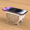 3-in-1 Wireless Charger Alarm Clock with Thermometer and 15W Fast Charging for Apple Phones