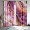 Marble Gold Abstract Print Curtains Polyester Fabric Suitable Living Room Bedroom Curtain Made Of Washable Sitting Ready