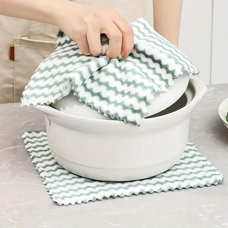1-20PCS Ultra Soft Ultra-fine Fiber Dishcloth High Water Absorption and Machine Washable Towels Multi-purpose Kitchen Cleaning Products