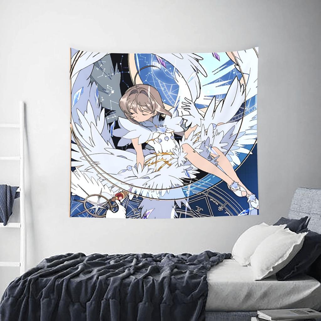 Anime Cardcaptor Sakura Cutecore Tapestry Wall Hanging Blanket Tapestry Home Decor Items Wall Decorations
