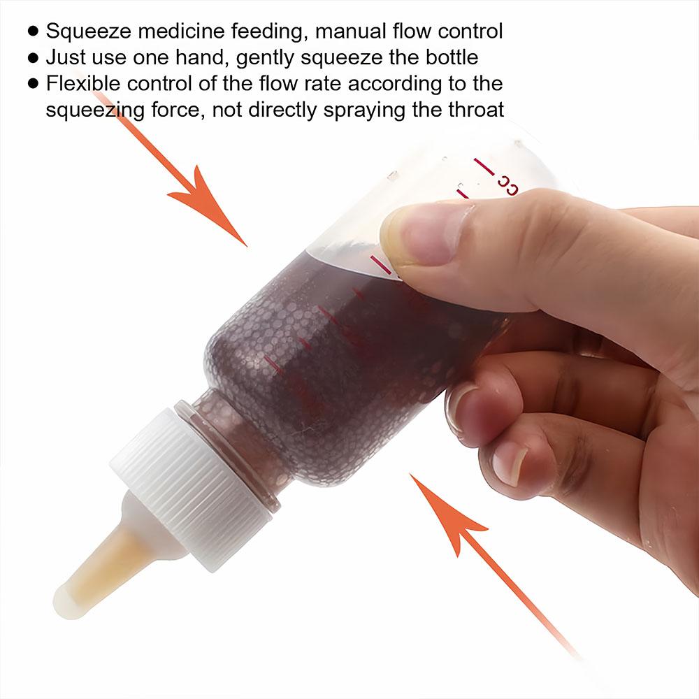50ml Newborn Pet Feeding Set: Assorted Soft Nipples + Dropper + Storage Case