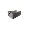 Sturdy Fabric Storage Bin With Reinforced Bottom Wooden Handles for Bedroom Office