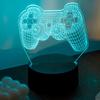 USB powered modern game controller LED night light, home bedroom table lamp, gamer birthday gift, lighting and decoration