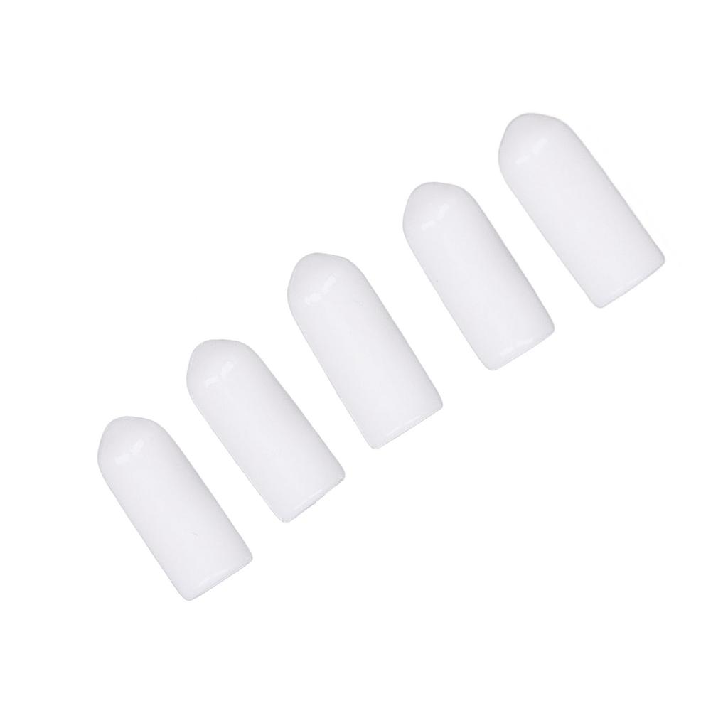 100 ST Skruvände Säkerhetskapsel Vit PVC Anti-Åldrande Flexibel Flamskyddande Ändskydd för Skydd 4,5mm 0,2in