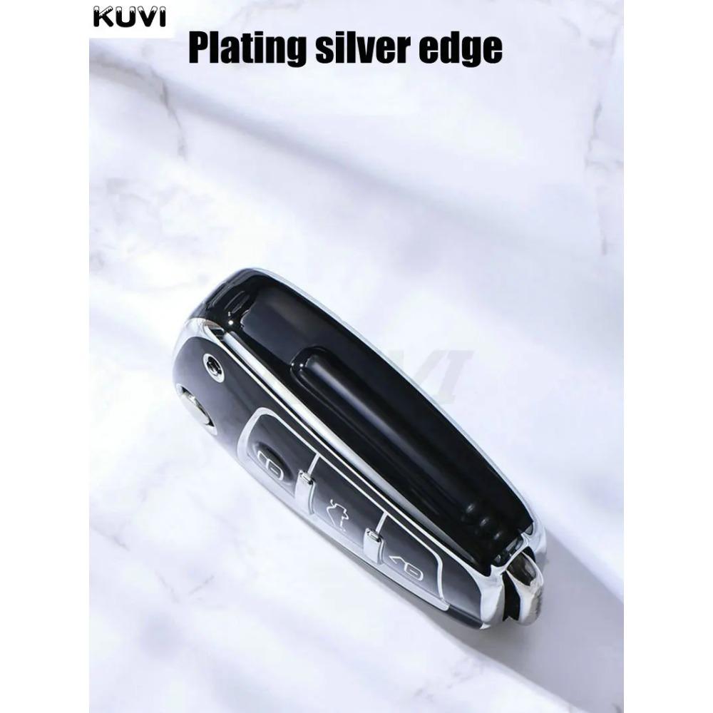 Soft TPU Car Flip Key Case Cover Holder for A1 A3 A6 A6L Q2 Q3 Q7 TTS R8 S6 RS3 Key Protection Shell Fob Accessories