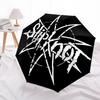 1PC Slipknot Band Logo Automatic Open/Close Umbrella, 8-Rib Sturdy Frame, Lightweight Portable Umbrella, Commute, Business - Ideal Gift for Friend, Vi