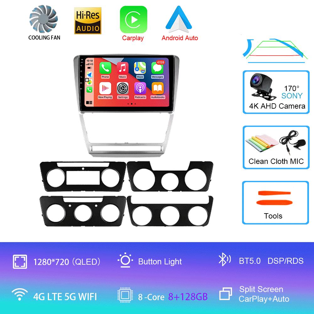 Android 14 Car Radio For Skoda Octavia 2 A5 2008 - 2013 Multimedia Video Player Navigation stereo GPS No 2din 2 din dvd