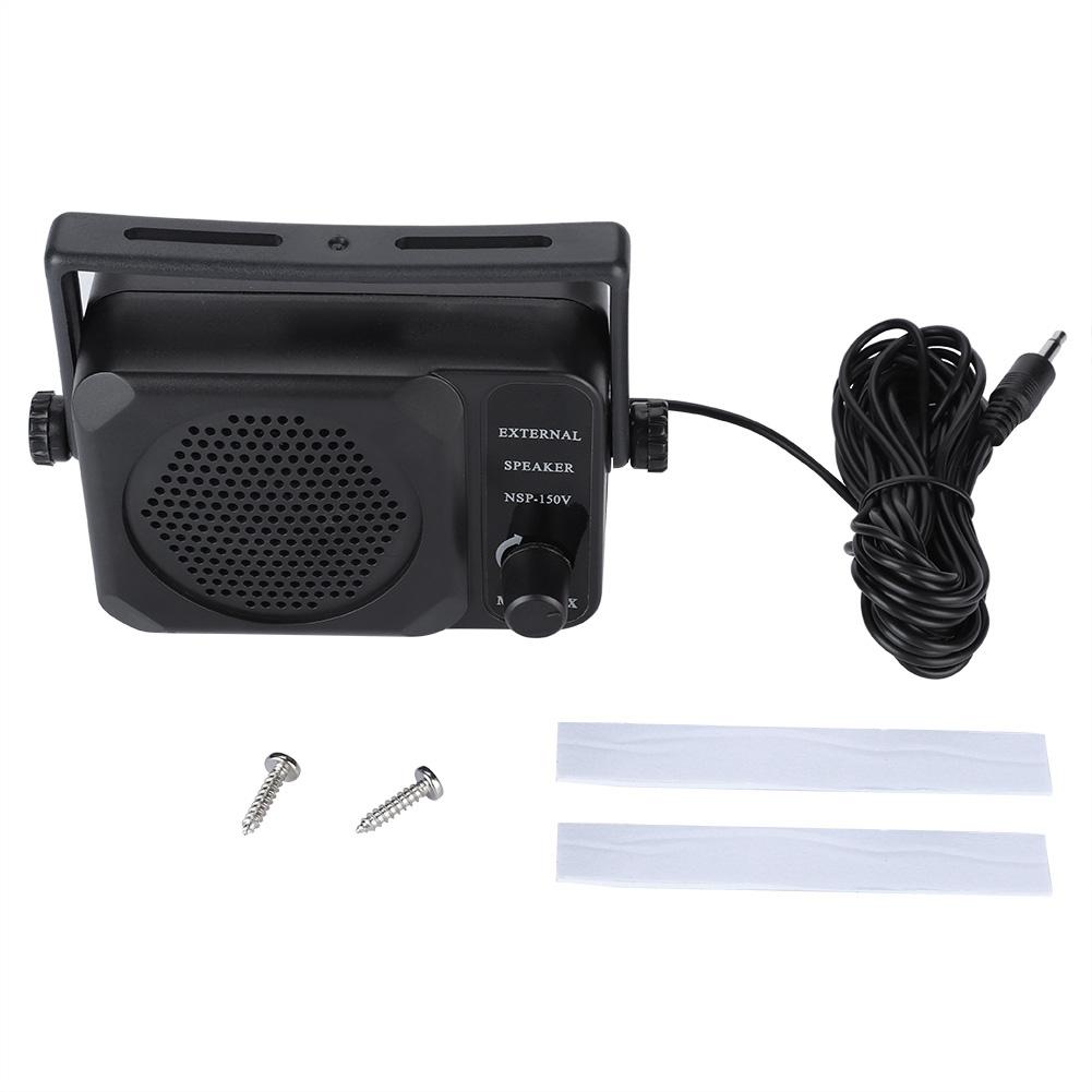 Diyelecs Black Car Mobile Radio External Speaker For Yaesu Kenwood Icom Ft-7800R Ft-8900R Tm261