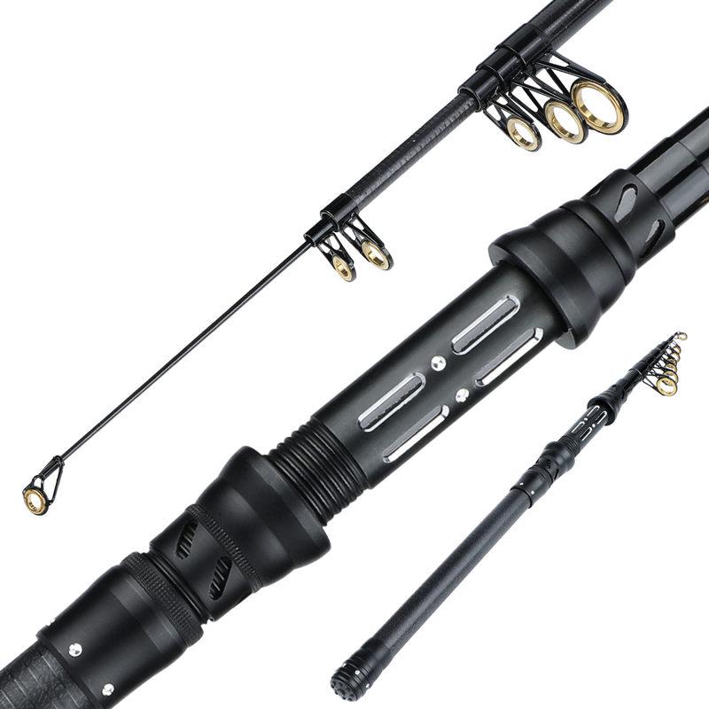 Telescopic Fishing Rod 2.1M-2.7M Carbon Fiber Spinning Fishing Rod Outdoor Sports Travel Fishing Rod