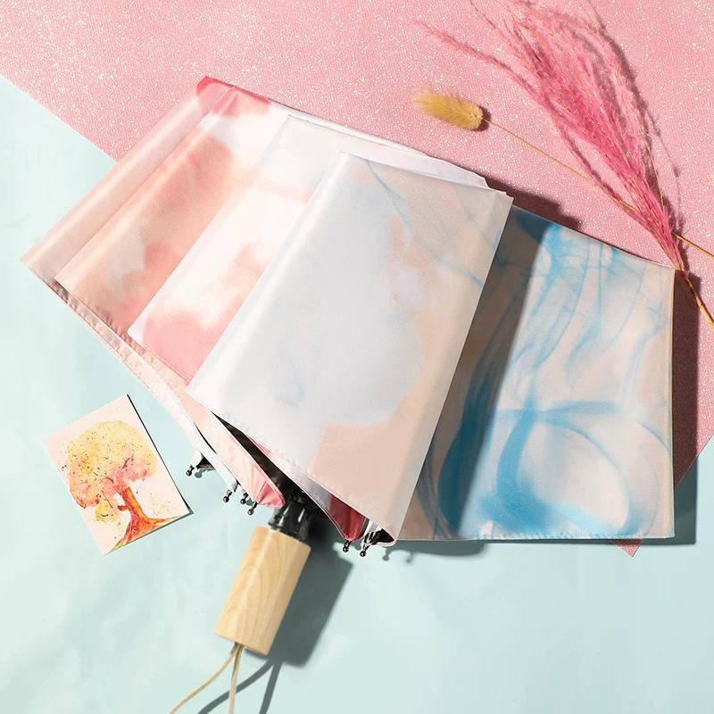 Umbrella for Rain and Sun, Foldable Sun Umbrella, Uv Protection, Compact, Stylish Umbrella for Girls, Large Automatic Sunshade Umbrella, Sun