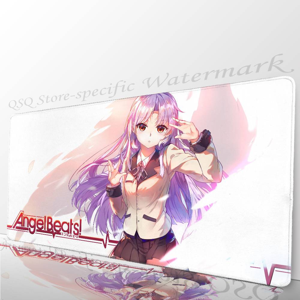 Tachibana Kanade Anime A-Angel Beats Mousepad Mouse Mat Desk Mat With Pad Gaming Accessories Prime Gaming XXL Keyboard Pad Pad