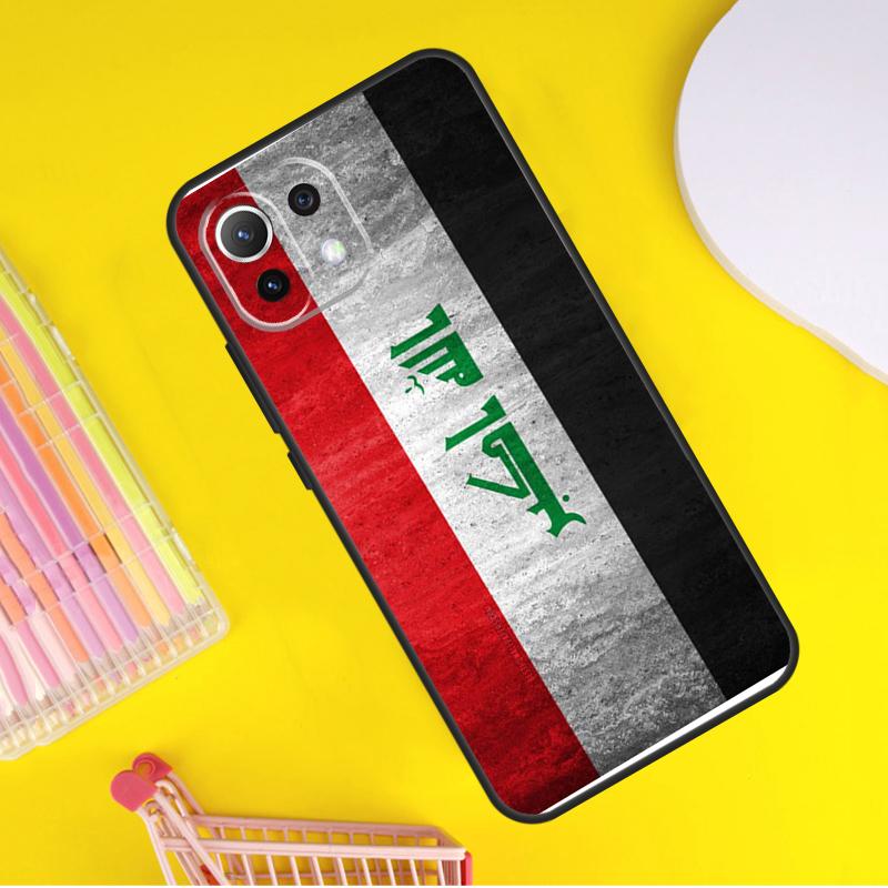 Iraq Flag Cover For Xiaomi 14 Ultra 13 11T 12T 13T 14T Pro POCO X7 X6 Pro X3 X5 F3 F5 M6 F6 Pro Case