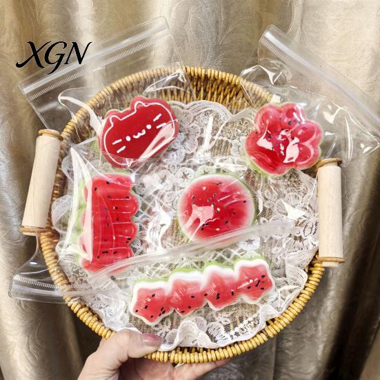 TPR Stress Ball Watermelon Dessert Squeeze Toy Anti-Anxiety Slow Rising Food Relaxation Fidget Sensory Pinch Summer Party Favors