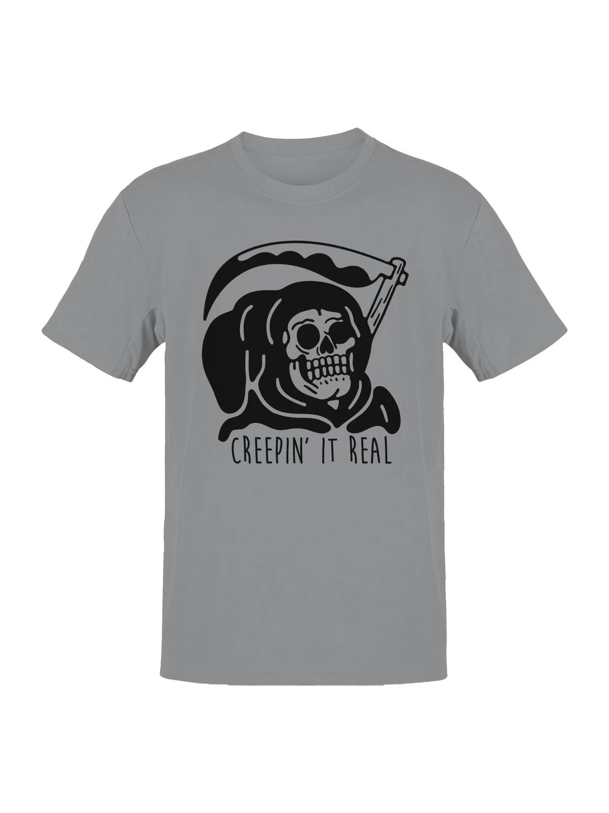 Creepin It Real Grim Reaper Men s T-shirt 2XL