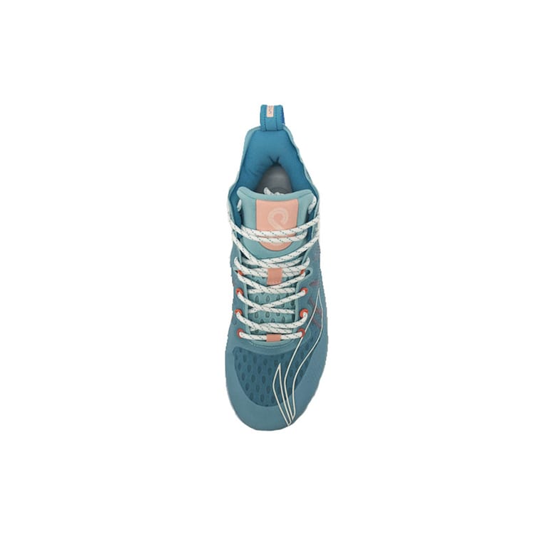 Li Ning SONIC 8 Dämpfung Rutschfest Abriebfest Niedrig geschnittene Basketballschuhe Herren Blau ABAQ035-4