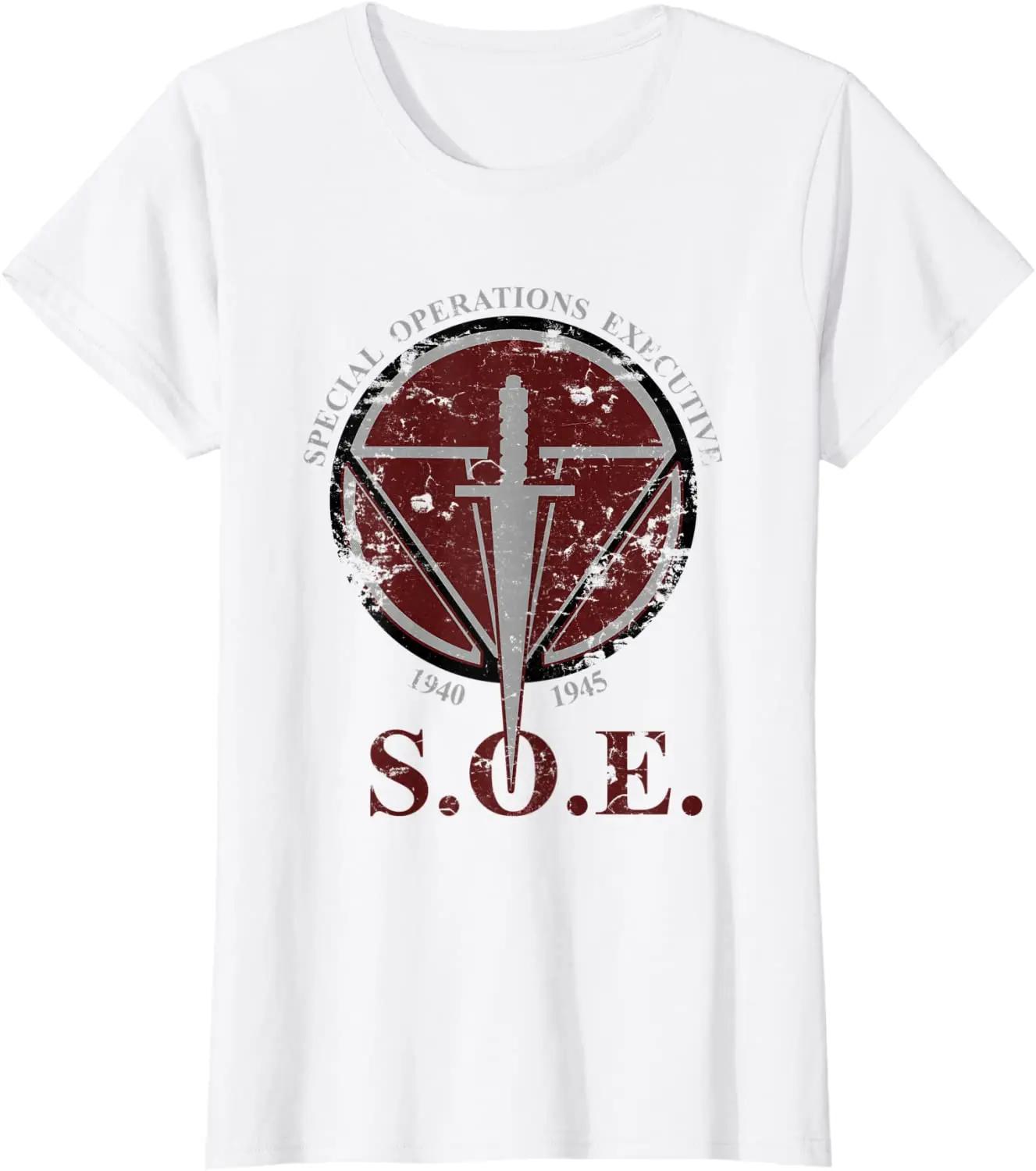 SOE Special Operations Executive WWII British Men TShirt Short Sleeve Casual Cotton ONeck Summer Tees S