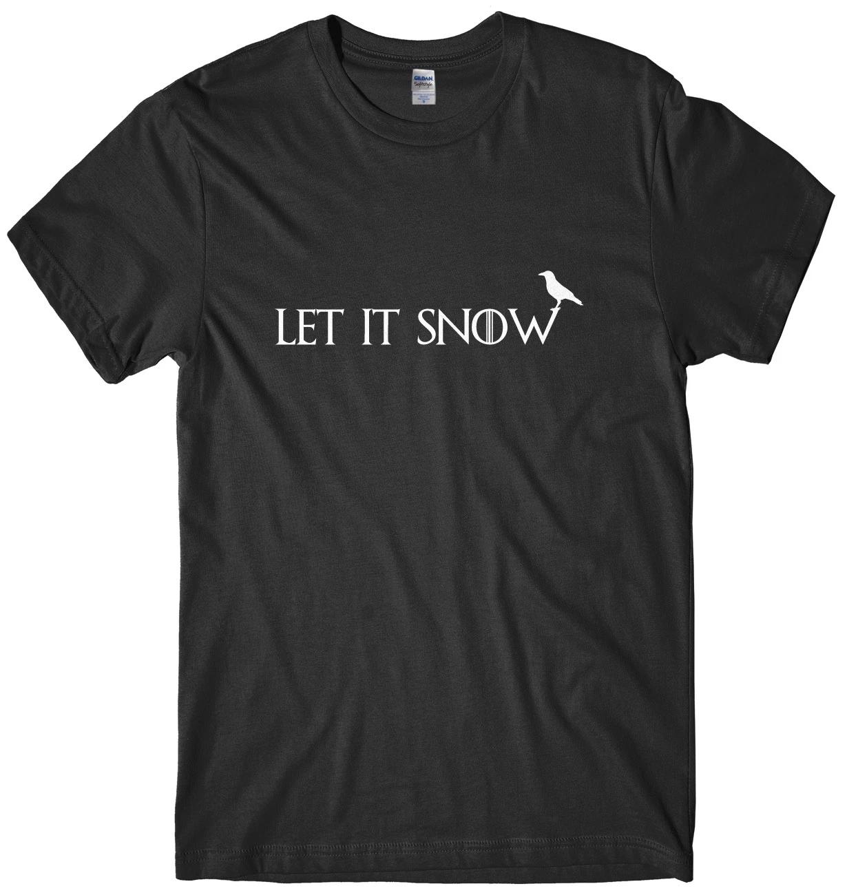 Let It Snow Mens Funny Unisex Christmas T-Shirt 3XL