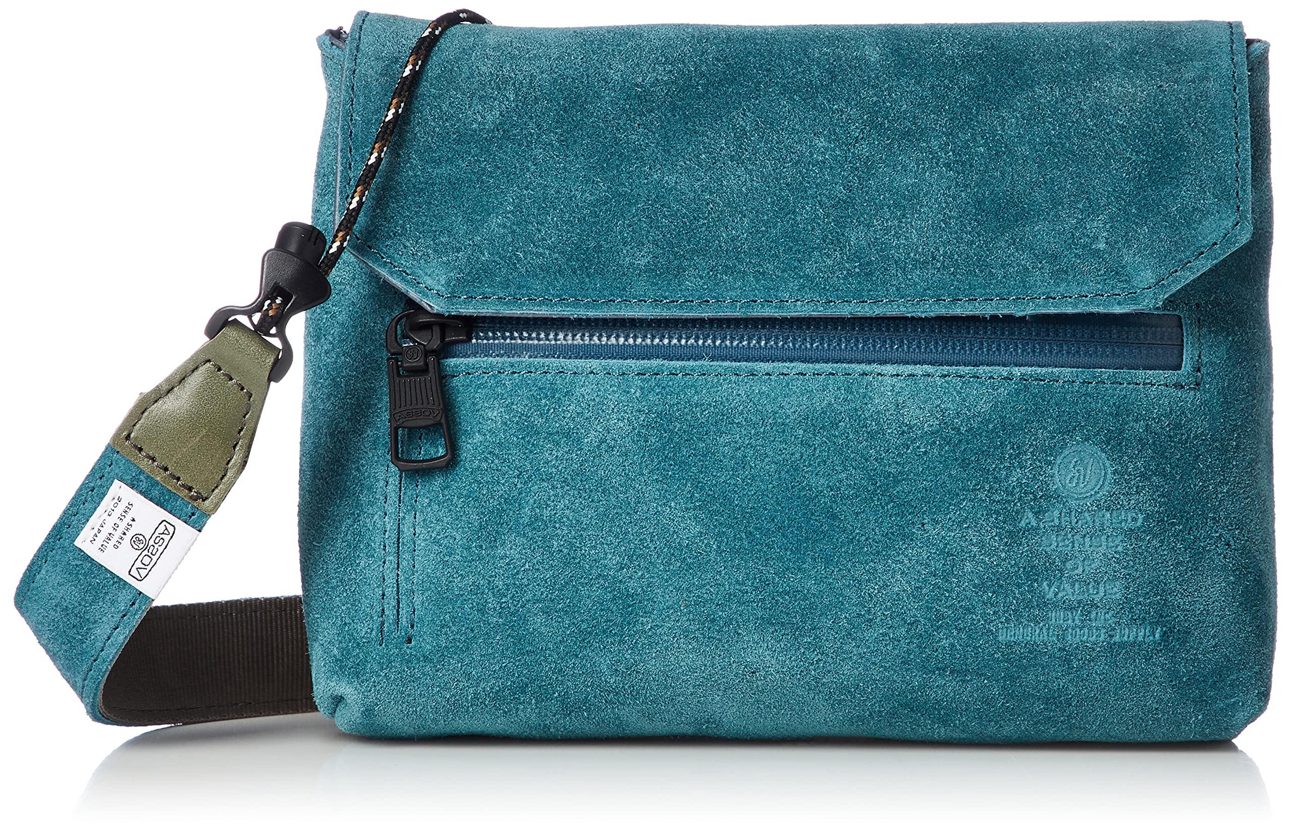 

ASSOB Водонепроникна сумка-гаманець бірюзового кольору, замша,