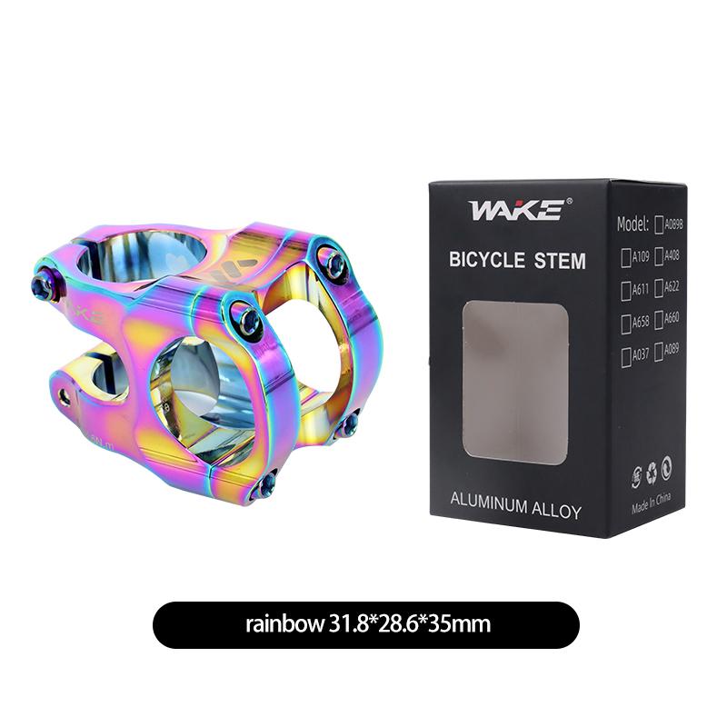 Wake Mtb Power Stem Road Bike Mountain Bicycle Bridge Short Power 31.8mm 35mm Road Handlebar Table Adjustable Stem Riser Cycling